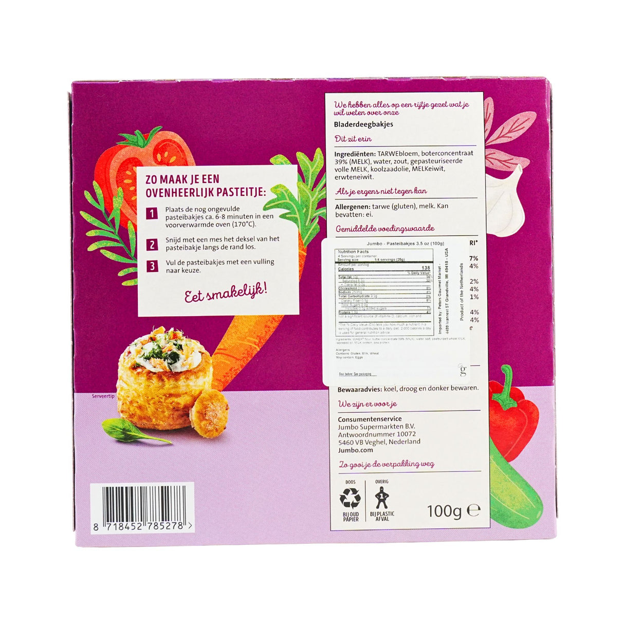 Jumbo Pastry Shells 136 gr 4 ct