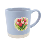 Tulip Watercolor Slate Blue Mug 13 oz