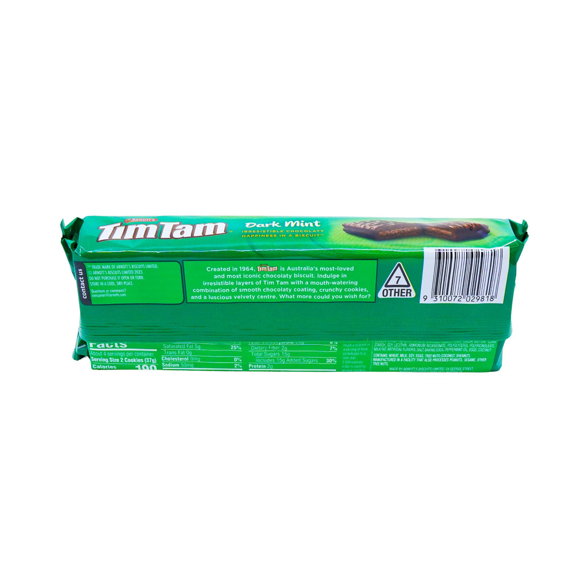 Arnotts Dark Mint Tim Tam Cookies 5.8oz