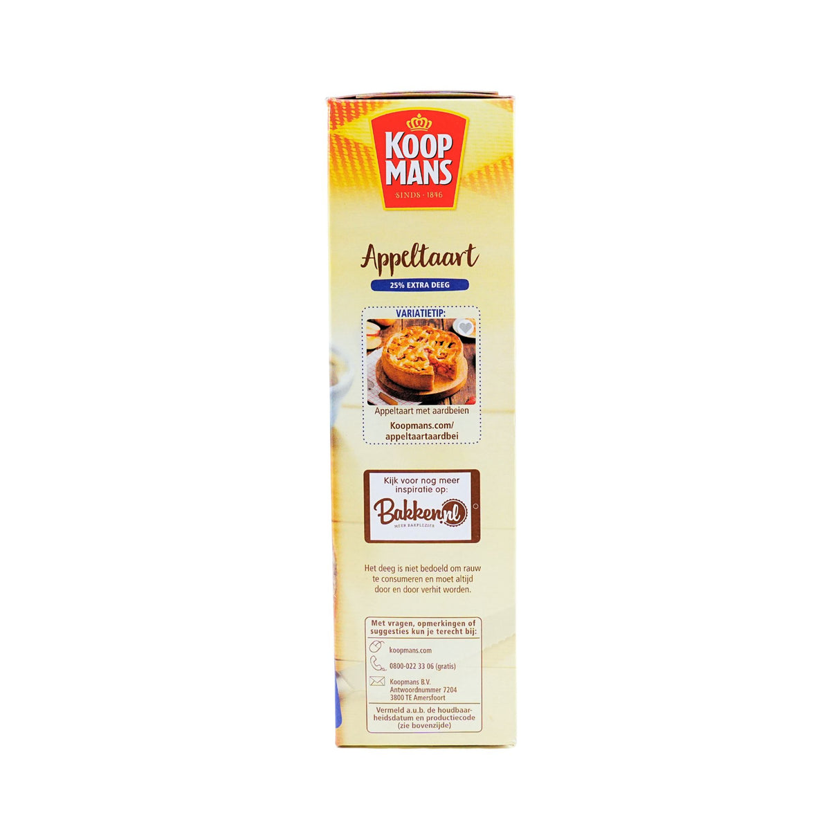 Koopmans Appeltaart Mix Extra Crust 550 gr 19.4 Oz