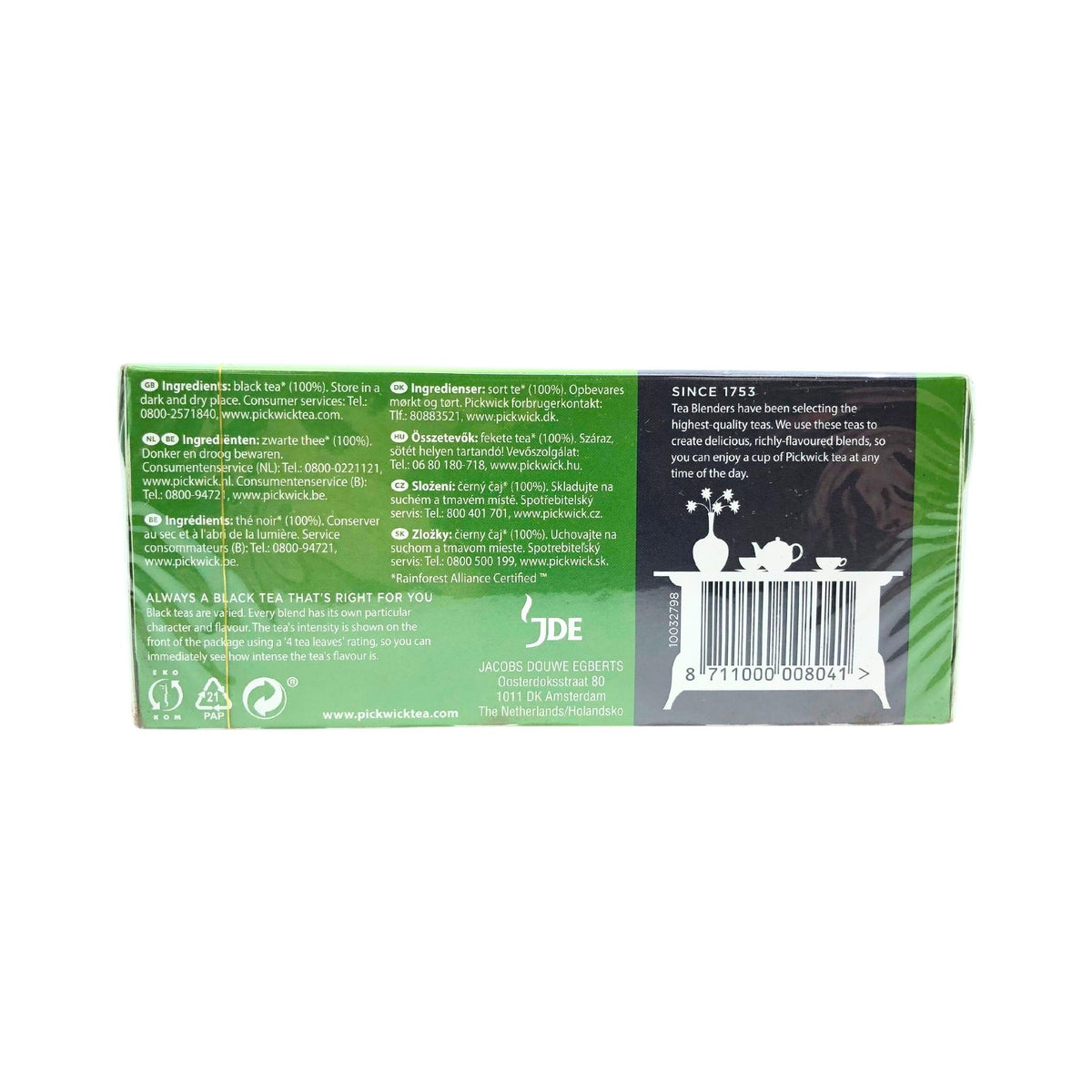 Pickwick English Blend 20ct  2 Gram Bags