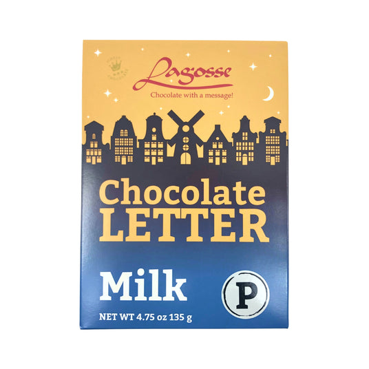 Lagosse Large Milk P Chocolate Letter 4.7oz