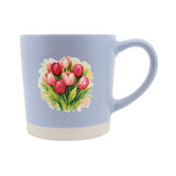 Tulip Watercolor Slate Blue Mug 13 oz