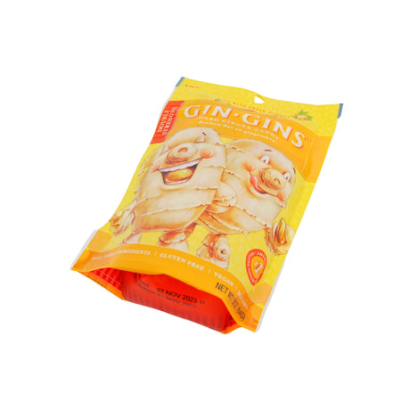 Ginger People Gin Gins Double Strength Hard Ginger Candy 3 oz Bag