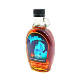 Doodles Maple Syrup Michigan Bottle 8 oz glass