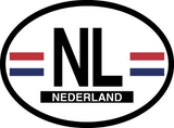 NL Oval Car Sticker