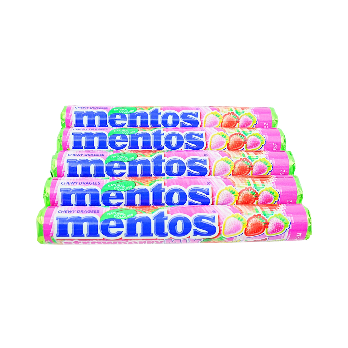 Mentos 5 pack Strawberry Mix