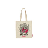 Holland Red Bike 100% Cotton Shopping Bag