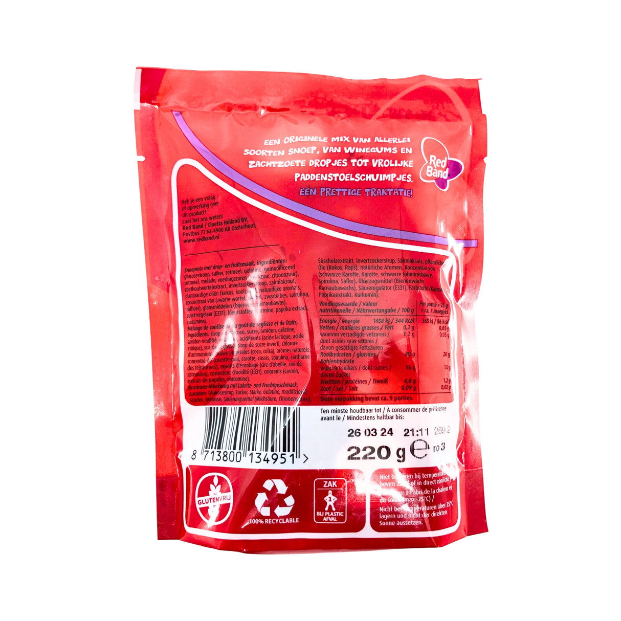 Red Band Original Candy Mix  7.93 oz Bag (225g)