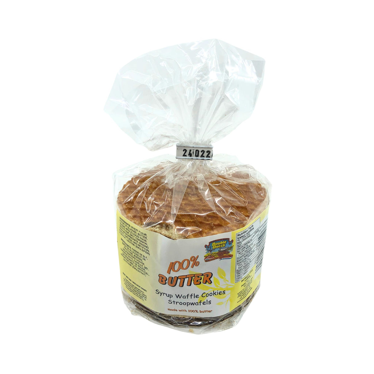 Double Dutch 100% Butter Stroopwafels 8 ct