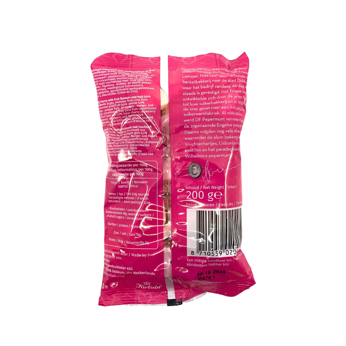 DF Candy Fruit Hearts 7 oz bag