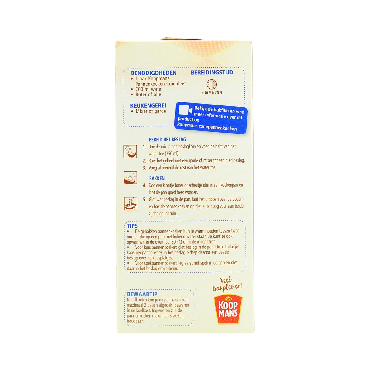 Koopmans Complete Pancake Mix 14.1oz (Eieren Pannenkoeken)