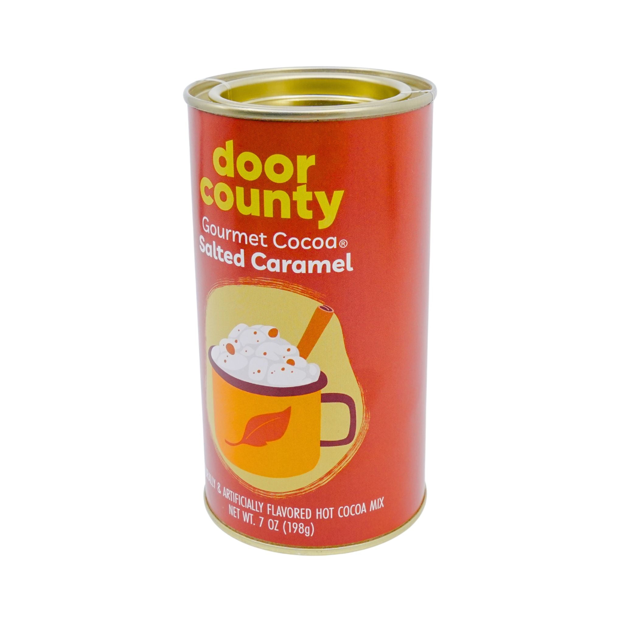 Door County Coffee Salted Caramel Truffle Hot Chocolate Canister 7