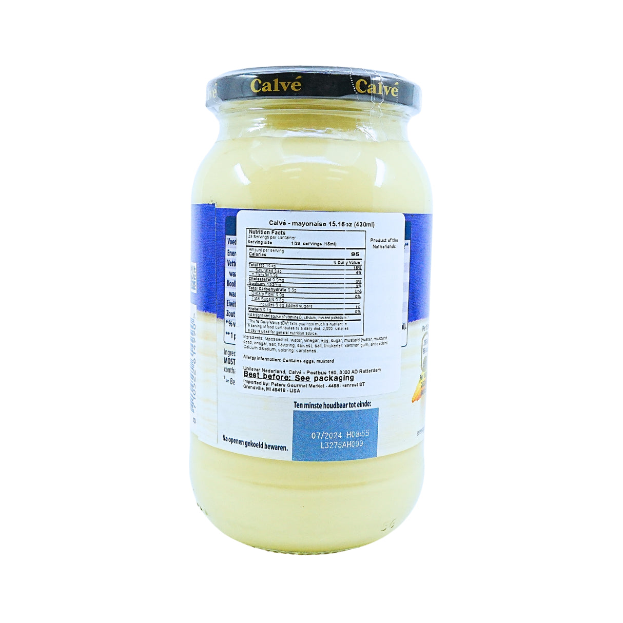 Calve Mayonaise Glass Jar 15 oz
