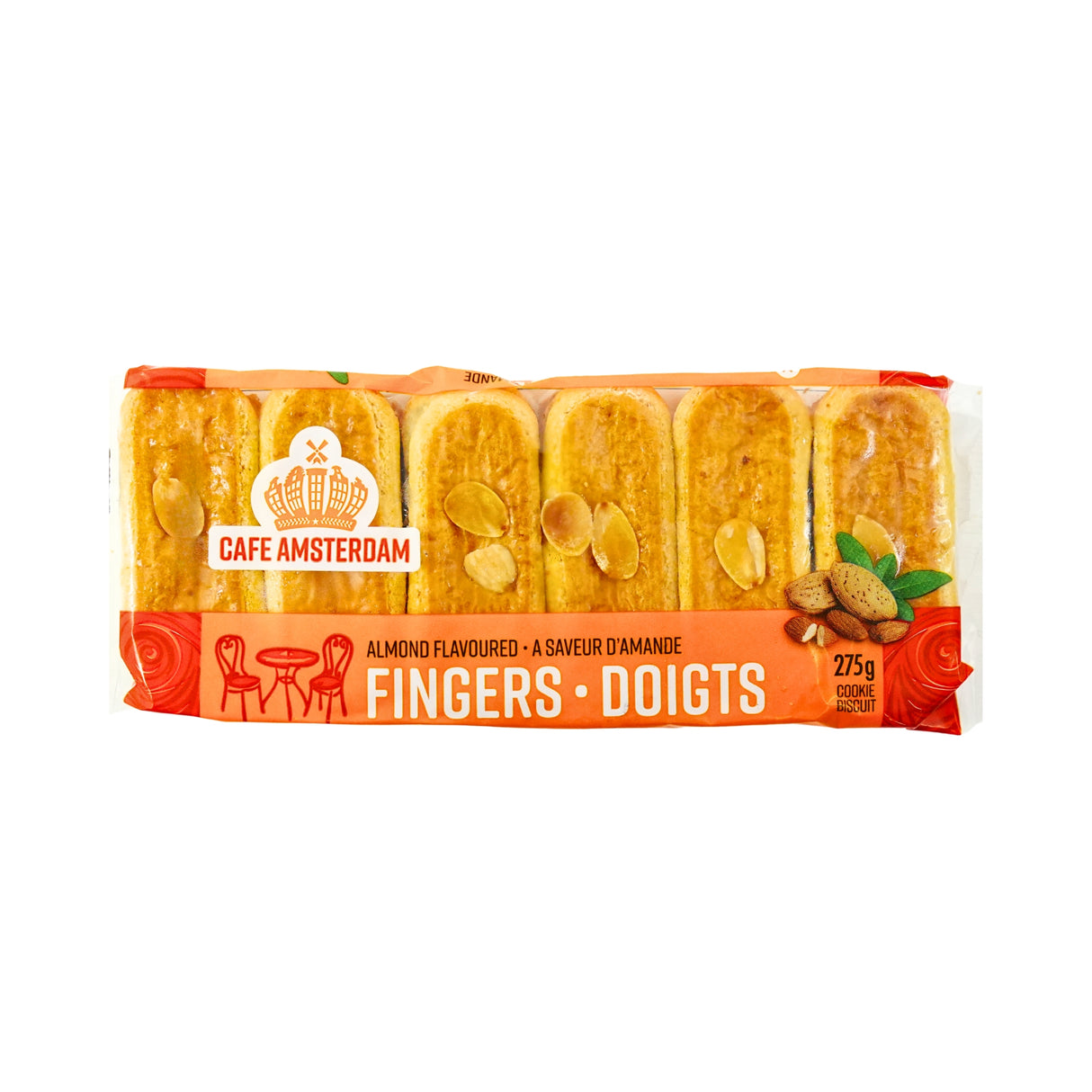 Cafe Amsterdam Almond Fingers 6 ct 275 gram