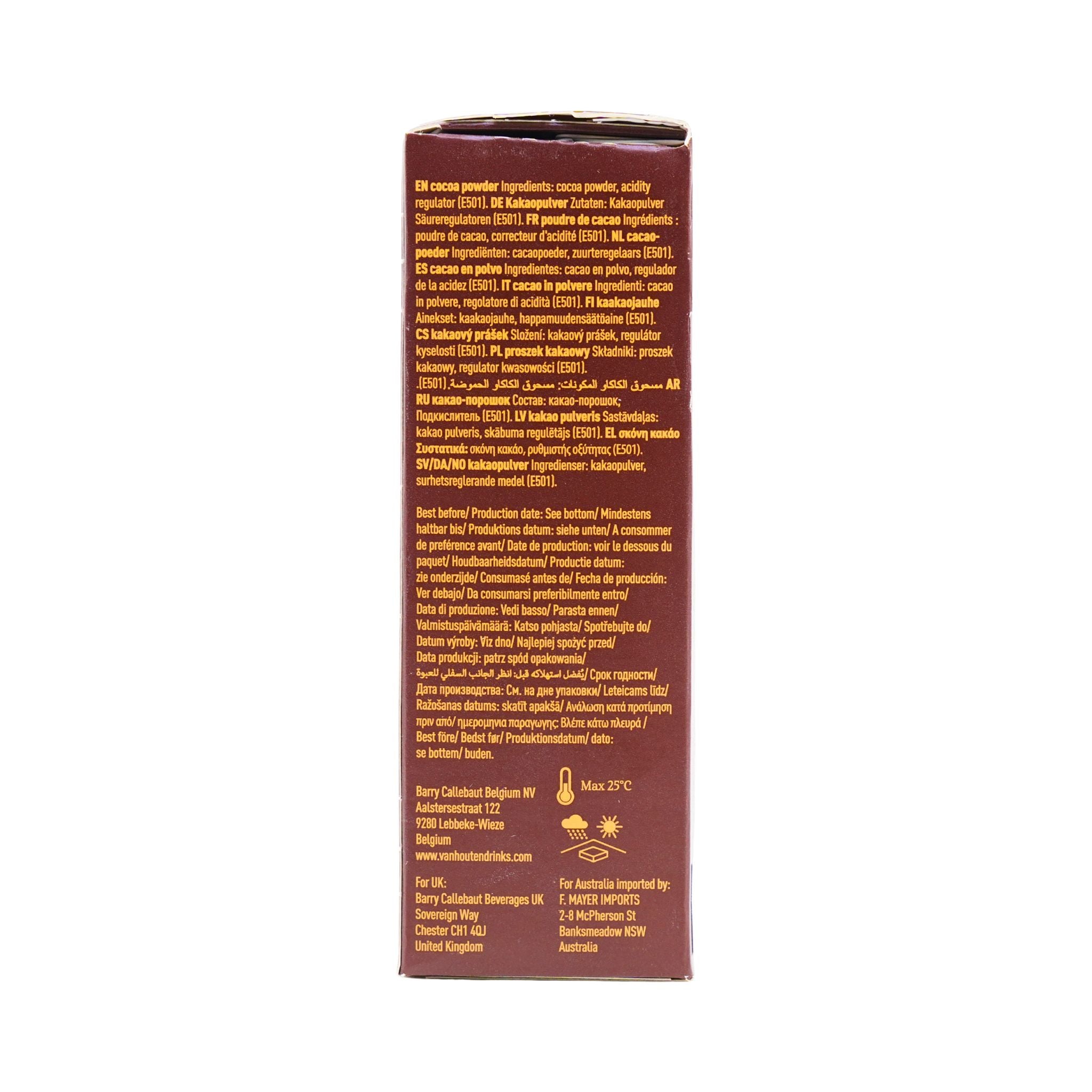 Van Houten Cocoa Box 8.8 oz – Peters Gourmet Market