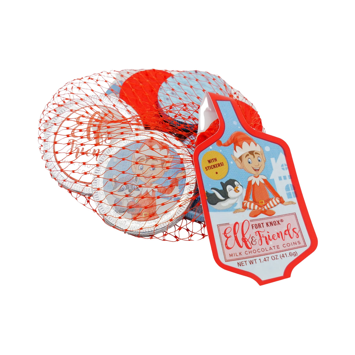 Fort Knox Elf & Friends Foil coins  1.47 oz mesh bag