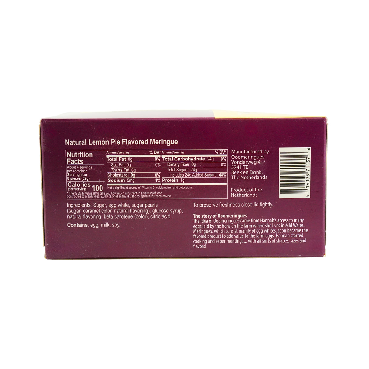 Jeurgens Lemon Pie Meringues Box 4.59 oz