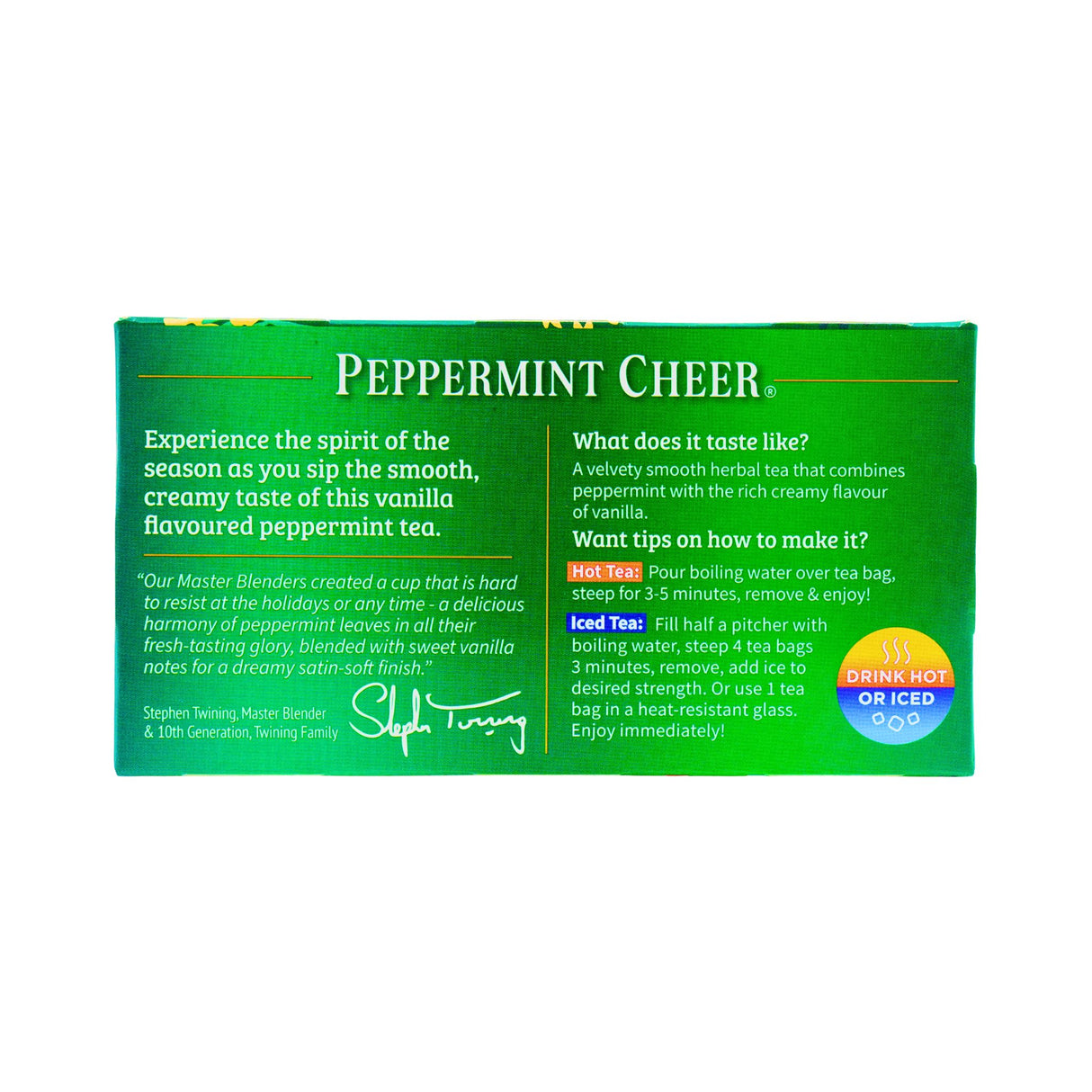 Twinings Peppermint Cheer  Tea 20 ct box