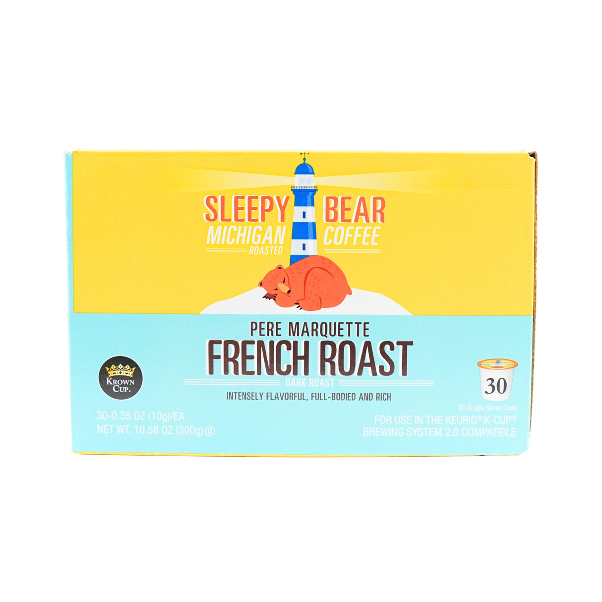 Sleepy Bear Pere Marquette French Roast Coffee 30 ct K CUP