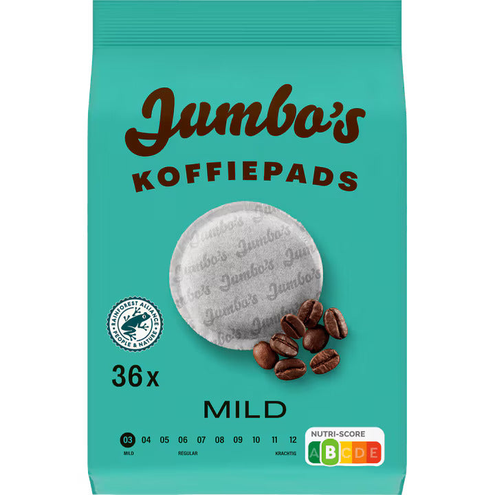 Jumbo Mild Roast Coffee pads 36 ct bag