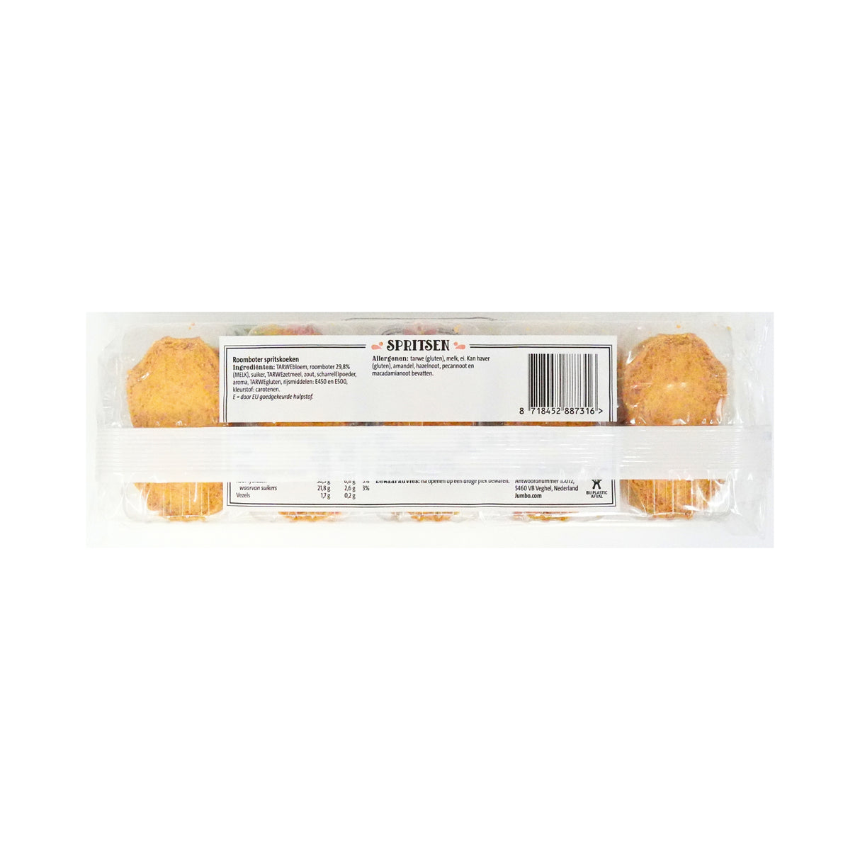 Jumbo Butter Spritzen Shortbread 6.12 oz. 175 gr