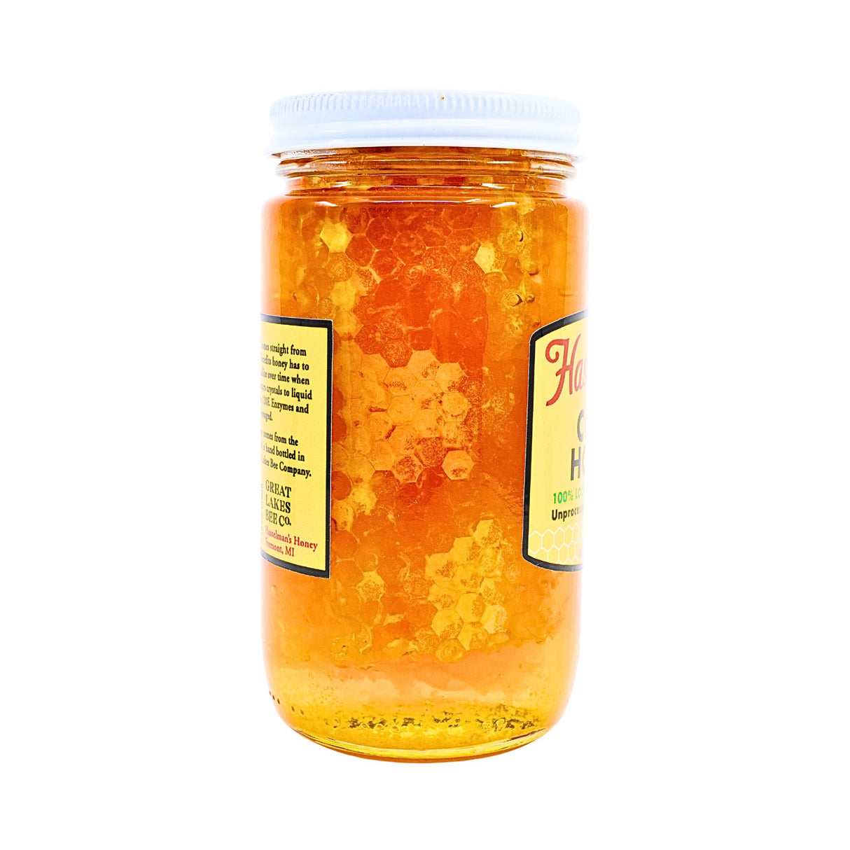 Hasselman's Honeycomb Honey 16oz Jar