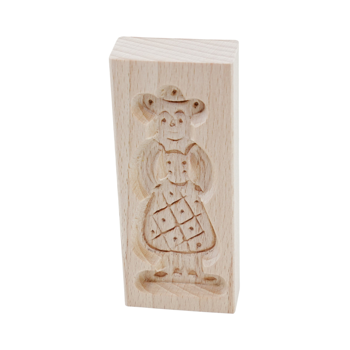 Wood Mills Cookie Mold Mini Girl 4.75 x 2 inches