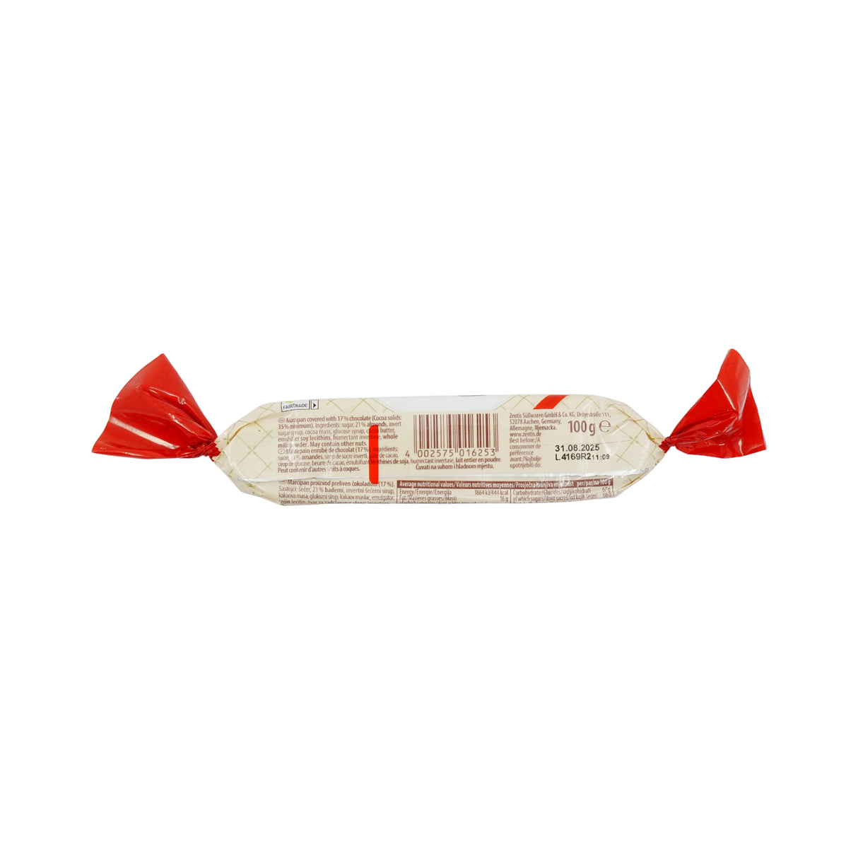 Zentis Chocolate Covered Marzipan Bar 3.5oz
