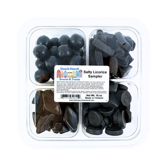 Dutch Hutch SALTY  Licorice Sampler V1 - Four Kinds 16oz