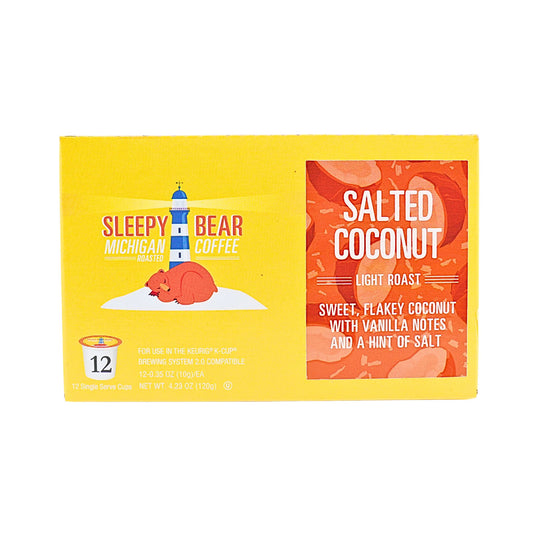 Sleepy Bear Salted Coconut Light Roast K cups 12 ct