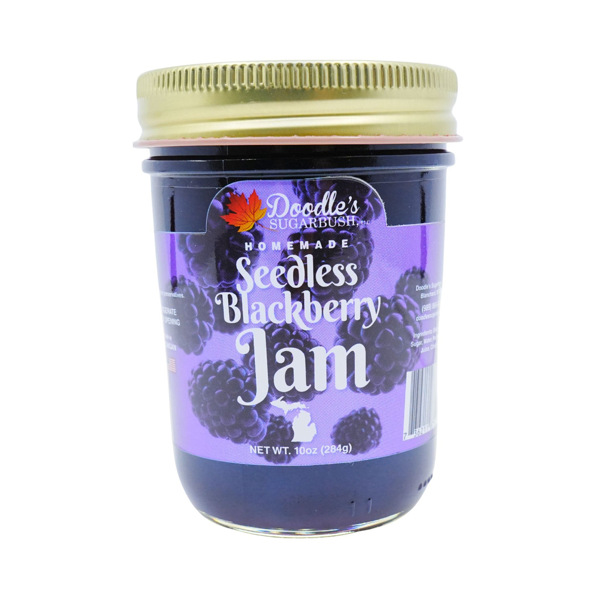 Doodles Seedless Blackberry Jam 10 oz
