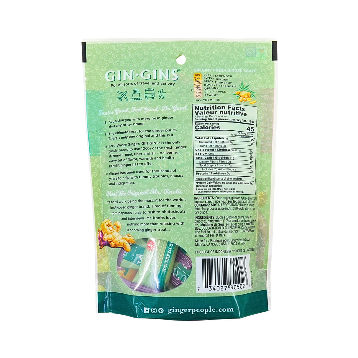 Ginger People Original Ginger Chews 3 Oz