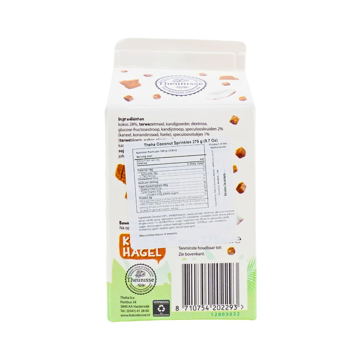 Jumbo Theha Kokos Coconut Speculaas Sprinkles 275 gram