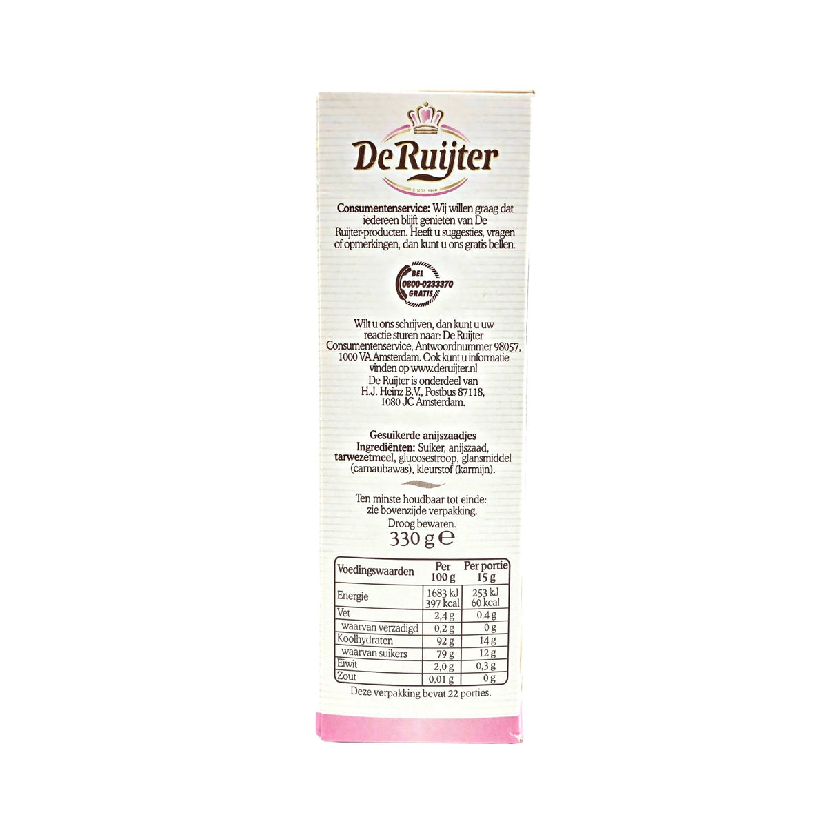 De Ruijter Pink and White Aniseed 11.64 oz