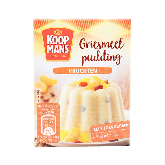 Koopmans Griesmeel Pudding with Fruits 2.99 oz (85g)