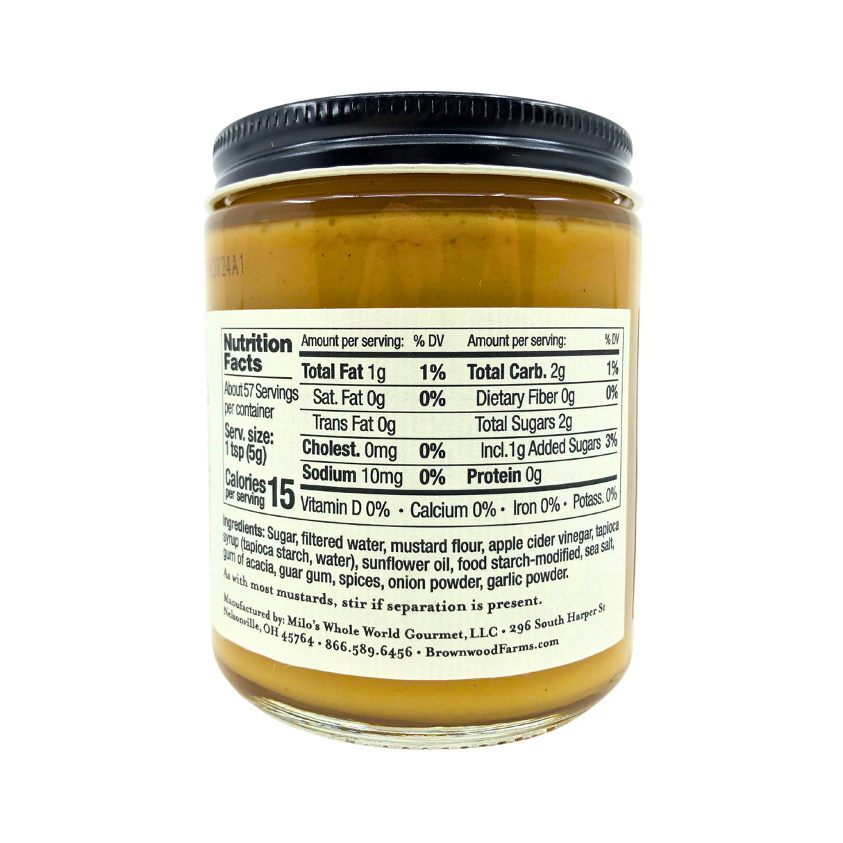 Brownwood Farm Famous Kream Mustard 9 oz