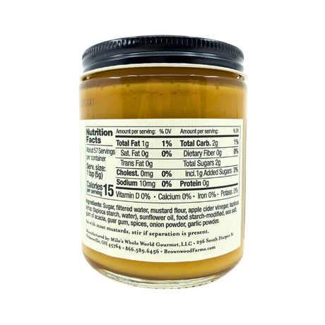 Brownwood Farm Famous Kream Mustard 9 oz