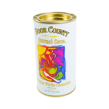 Door County Coffee Belgian White Hot Chocolate Canister 7 oz