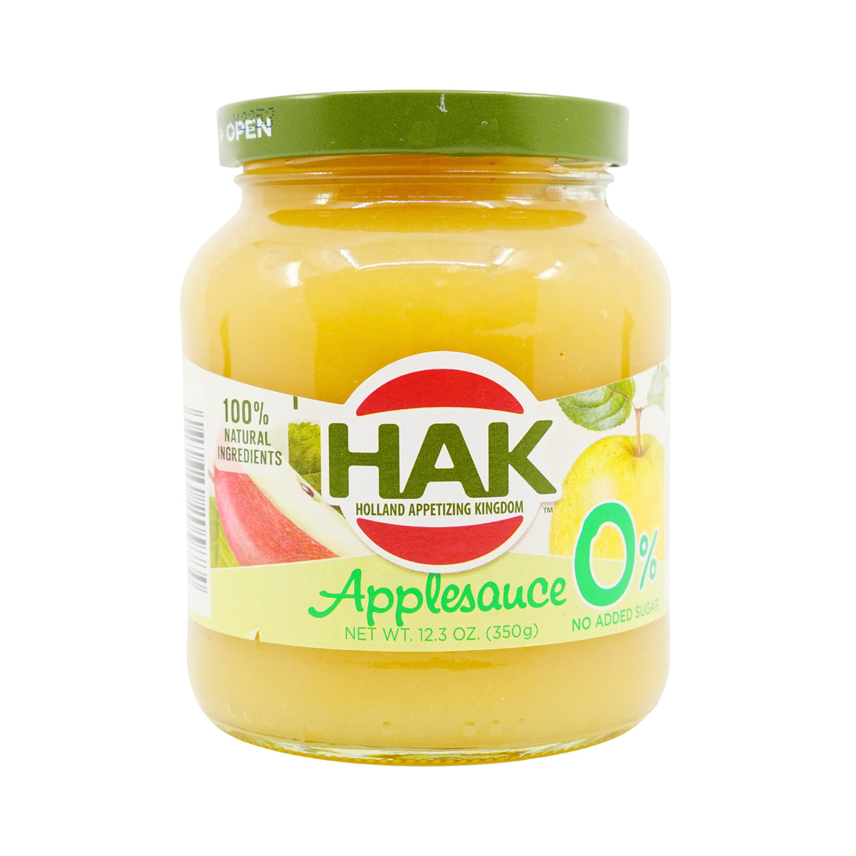 Hak Zero Sugar Applesauce 12.5 oz jar