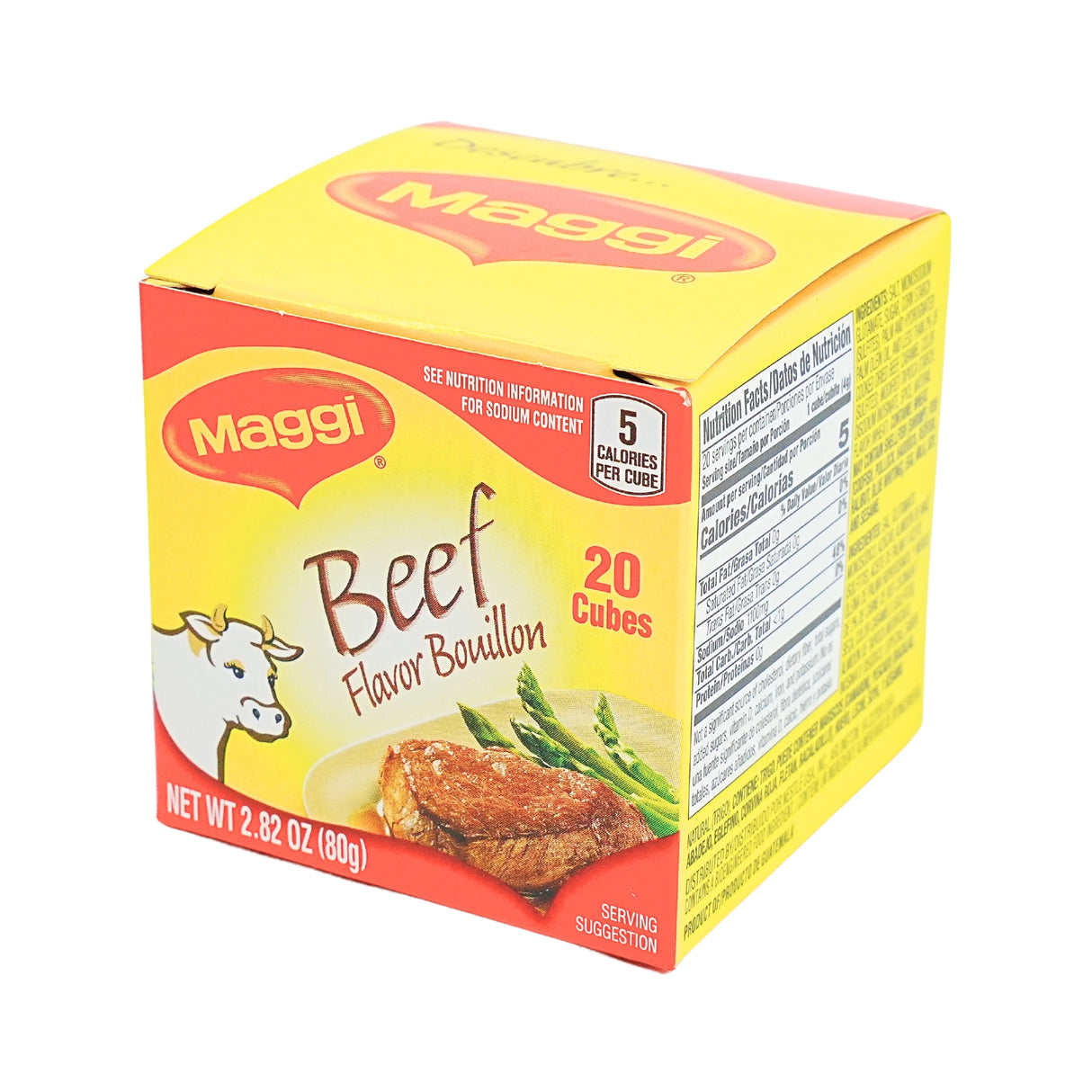 Maggi Beef Flavored Bouillon Cubes 20 ct Box