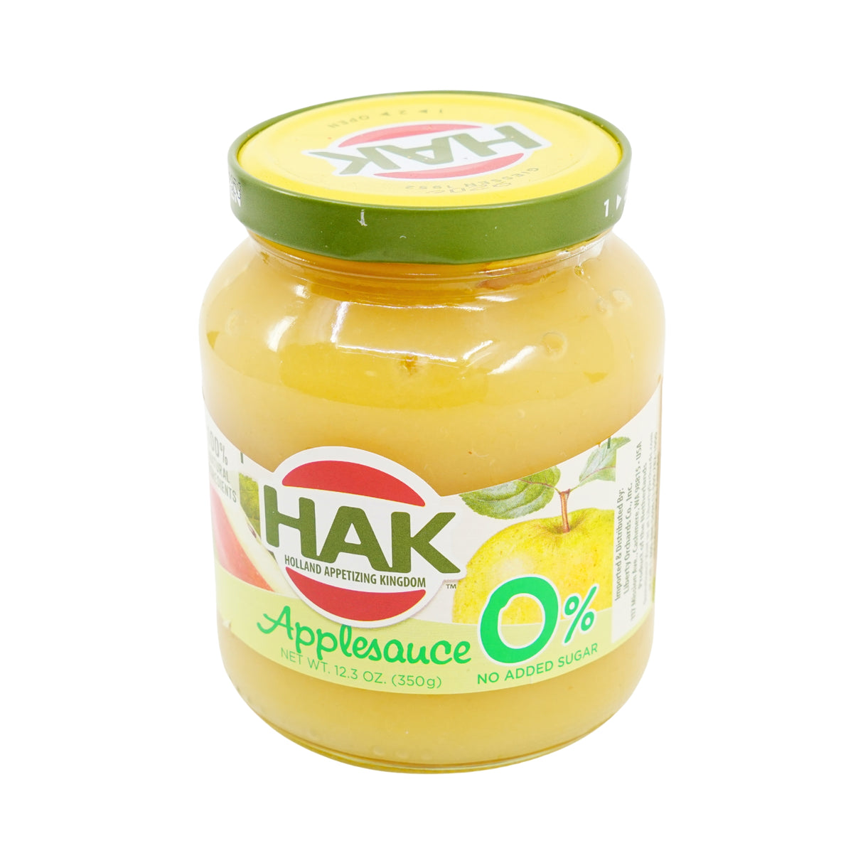 Hak Zero Sugar Applesauce 12.5 oz jar