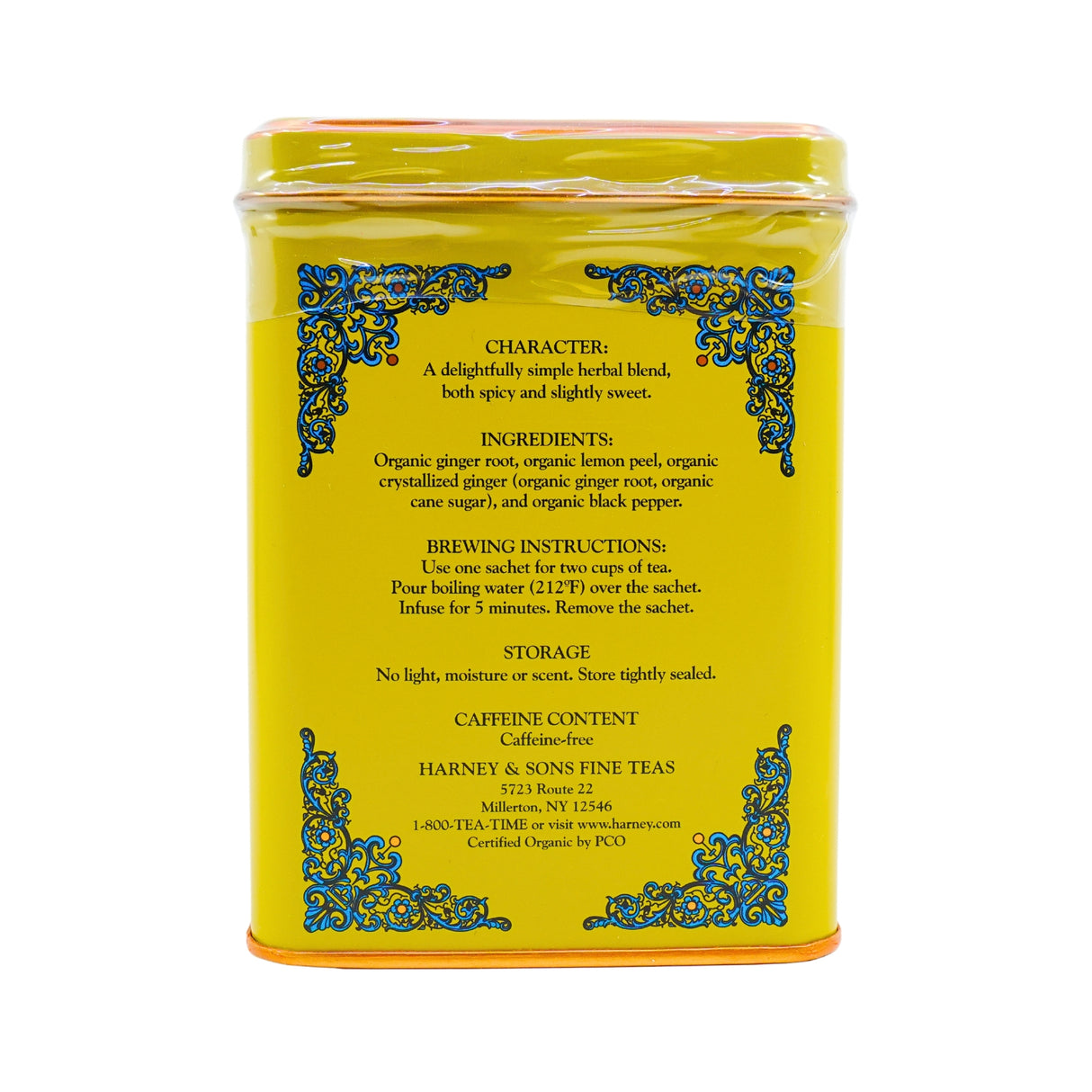 Harney & Sons Ginger  Lemon Tea Sachets Tin