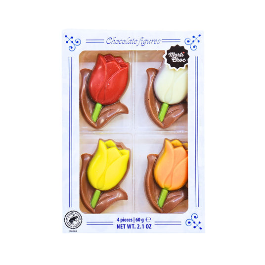 Martinez Milk Chocolate Tulips  2.1 Oz  4 ct box