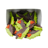 Martinez Dark Chocolate & Green Holly Leaves 5 oz