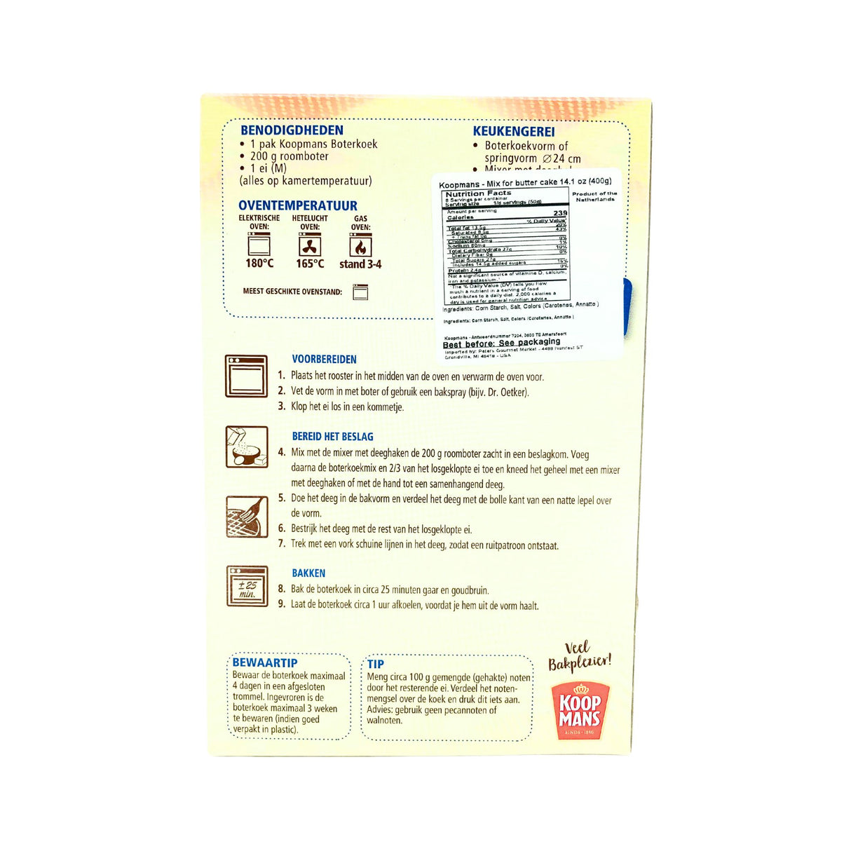 Koopman Butter cake Mix 14 oz