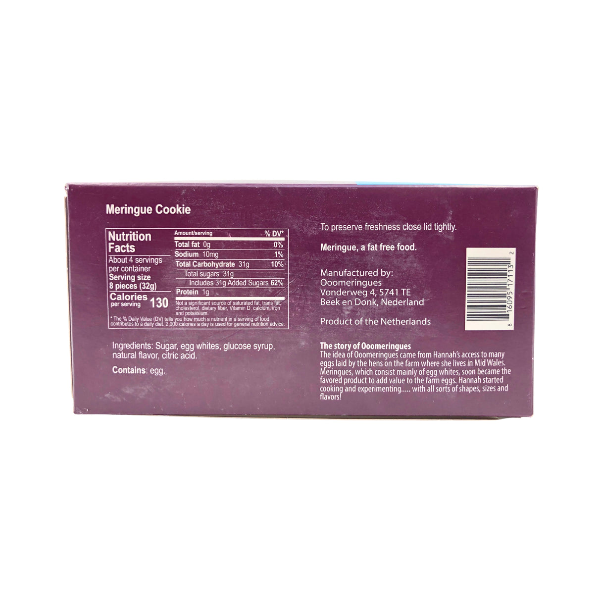 Jeurgens Vanilla Flavored Meringues Box 4.59 oz