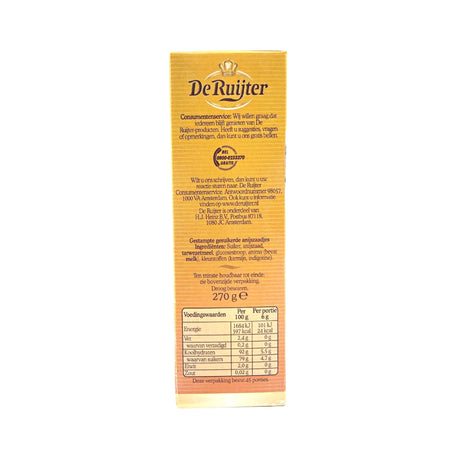 De Ruijter Ground Aniseed Box 8 oz box