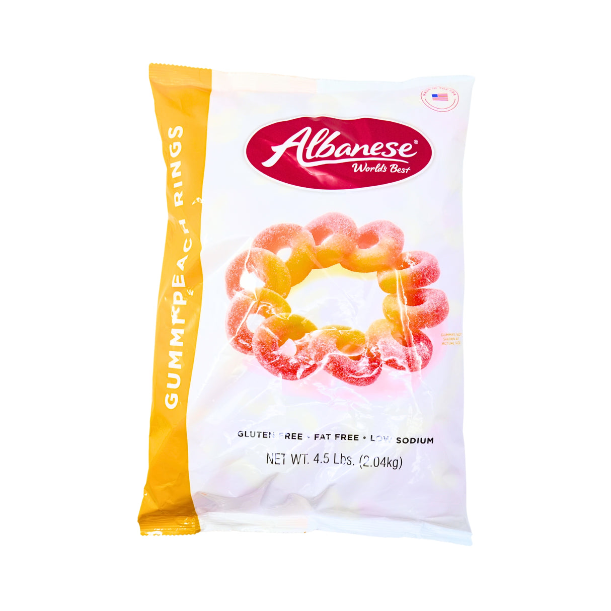 ALB Gummi Peach Rings 4.5 lb