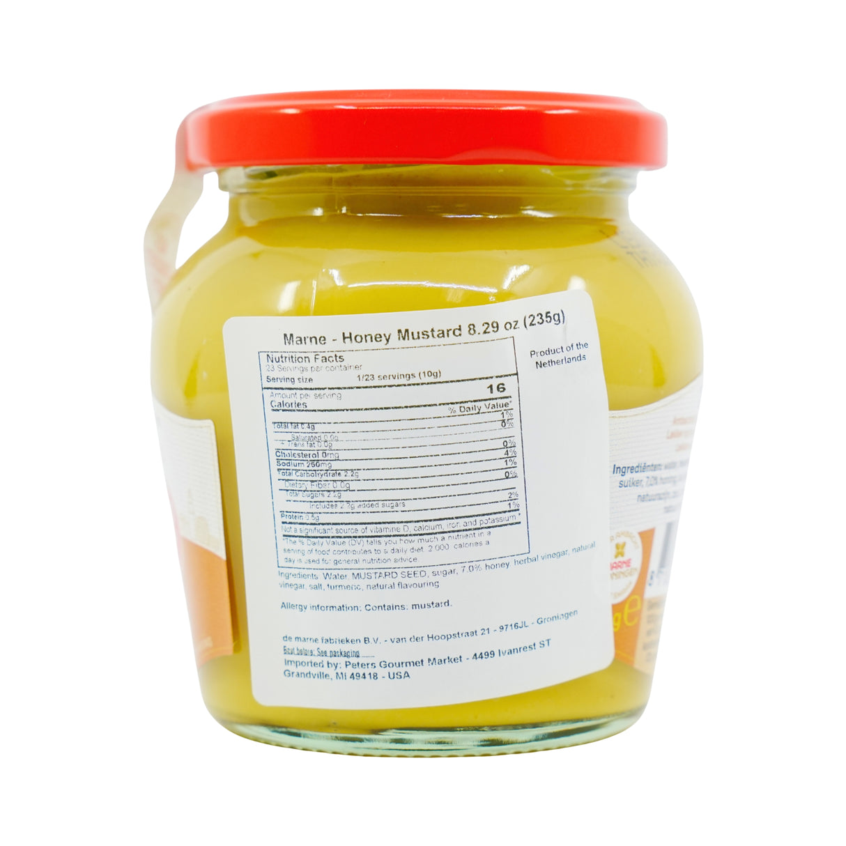 Marne  Honey Mustard 8.25 oz jar 235 gr